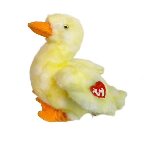 TY Beanie Baby Quackie 2001 Collectible Plush Stuffed Animal Duck Yellow - Picture 1 of 5